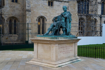Constantine the Great monument in York, United Kingdom