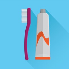 toothbrush with toothpaste