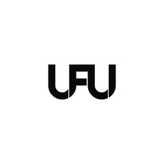 ufu letter original monogram logo design