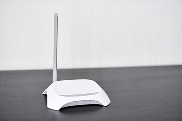 WiFi wireless router, copy space.