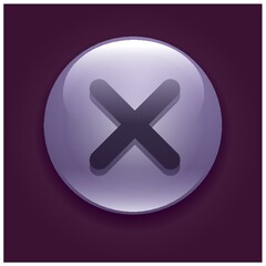 Obraz premium cancel button