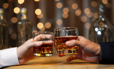 whiskey, for a friendly party in a bar or a restaurant.