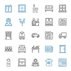 front icons set