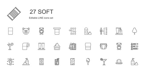 soft icons set