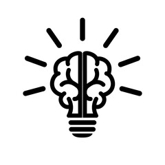 Light bulb isolated on white background.