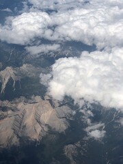 Areal Photo of Mountains and Clouds Korsika 