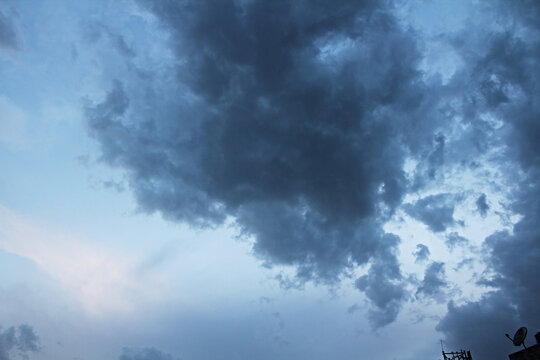 Beautiful Rainy season clouds at evening