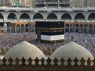 MECCA, SAUDI ARABIA,  August 2019 - Muslim pilgrims from all over the world gathered to perform...