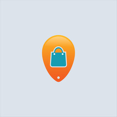 shopping mall logo, shop logo template design