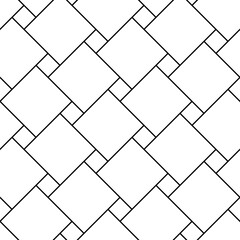 Floor paving, cladding, masonry, parquet. Diagonal seamless pattern. Simple rectangles parquet tessellation. Driveway slabs. Minimal floor tiles. Cladding bricks. Flooring laminate. Classic grid