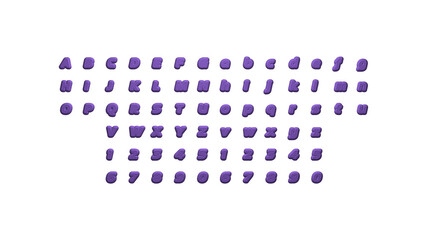 written on a white background by individual letters with a shaped font 3D illustrated on the wall with bottom shadows