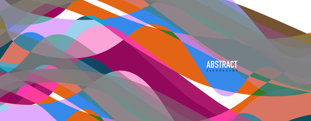 Obraz premium Fluid wave colorful abstract background. Dynamic colorful vibrant vector design