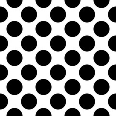 vector black white seamless pattern polka dot