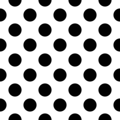 vector black white seamless pattern polka dot