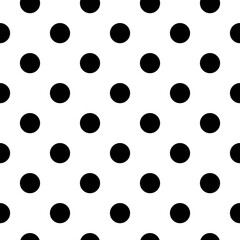 vector black white seamless pattern polka dot