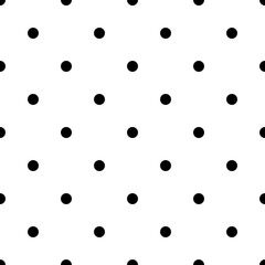 vector black white seamless pattern polka dot