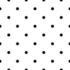 vector black white seamless pattern polka dot