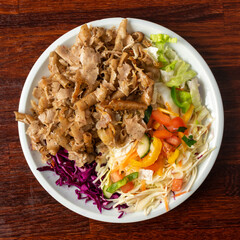 delicious turkish doner kebab grilled meat