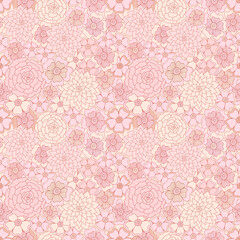 Seamless pattern with flowers. Vector illustration. 