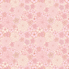Seamless pattern with flowers. Vector illustration. 