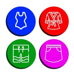 Set of bra icons