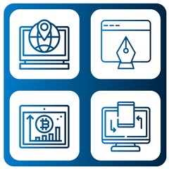 Set of responsive icons