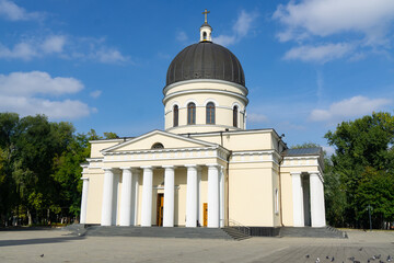 Fototapeta na wymiar Nativity Main Central Cathedral. Chisinau City.