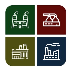 distillery simple icons set