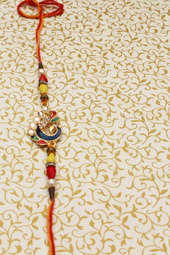 Rakhi the bandhan sutra tied by sister to her brother in love and for brother to care his sister