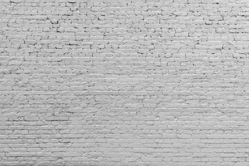 Gray brick wall. Loft interior design. Gray paint of the facade.