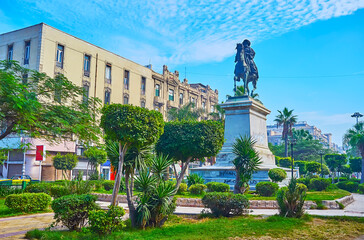 Garden in Tahrir square, Alexandria, Egypt