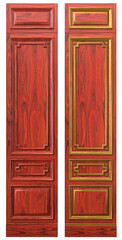 Classic wood panel wood with veneer and gold elements