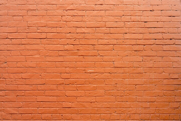 Old vintage red brick wall textured background.