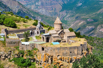 Church in nature. Beautiful architecture of churches. Armenian monasteries and churches. Apostolic...