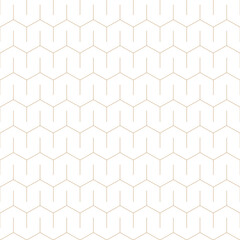 Vector seamless geometric minimalistic pattern. Luxury trendy background. Creative linear gold texture