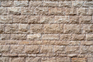 Gray brick wall. Loft interior design. Gray paint of the facade.