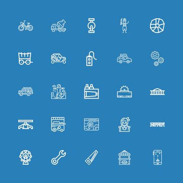 Editable 25 wheel icons for web and mobile
