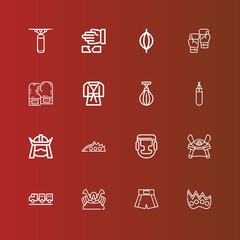 Editable 16 fighter icons for web and mobile