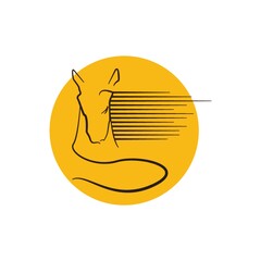 abstract horse head icon