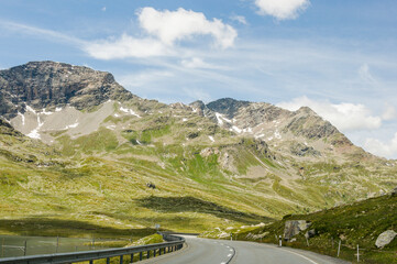 Bernina, Lago Bianco, Stausee, Cambrena, Gletscher, Piz Cambrena, Berninapass, Gletscher, Gletscherrückgang, Wanderweg, Alpen, Graubünden, Poschiavo, Engadin, Wasserscheide, Sommer, Schweiz
