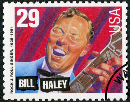 USA - 1993: shows William John Clifton Bill Haley (1925-1981), rock and roll singer, American Music Series, 1993