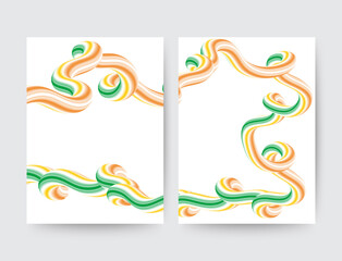 Obraz premium Layout for brochures, booklets, advertising, presentation. Liquid waves. abstract vector background.eps 10