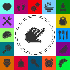 vector hand cursor illustration - mouse pointer symbol isolated