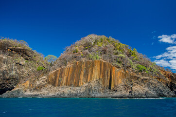 Orgues basaltique de l'île Grande Mitsio, archipel des Mitsio - Madagascar