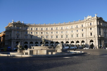Piazza Repubblica in Rom Italien