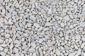 Stone gravel at a construction site as a background.