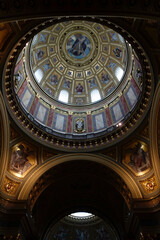 Interior view, St. Stephen's Basilica, Budapest, Hungary