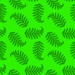 seamless pattern with fern leaves