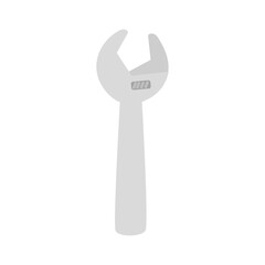 wrench tool construction, on white background vector illustration design