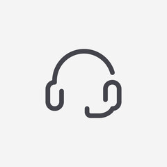 Headphone icon. Service symbol modern, simple, vector, icon for website design, mobile app, ui. Vector Illustration